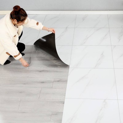 Sysun Indoor Non-slip Waterproof Pvc Self Adhesive Plastic Floor Covering For Wholesale